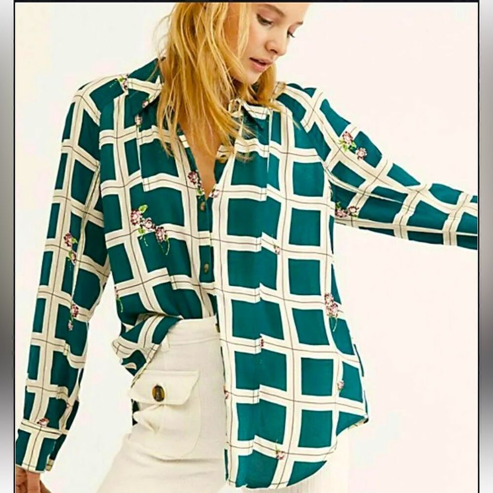 Free People Window to my heart blouse